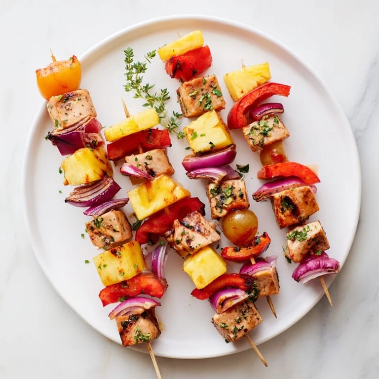 Imagine tender, juicy Savory Fruit Turkey Skewers boasting sweet and savory flavors, perfect for dinner tonight.