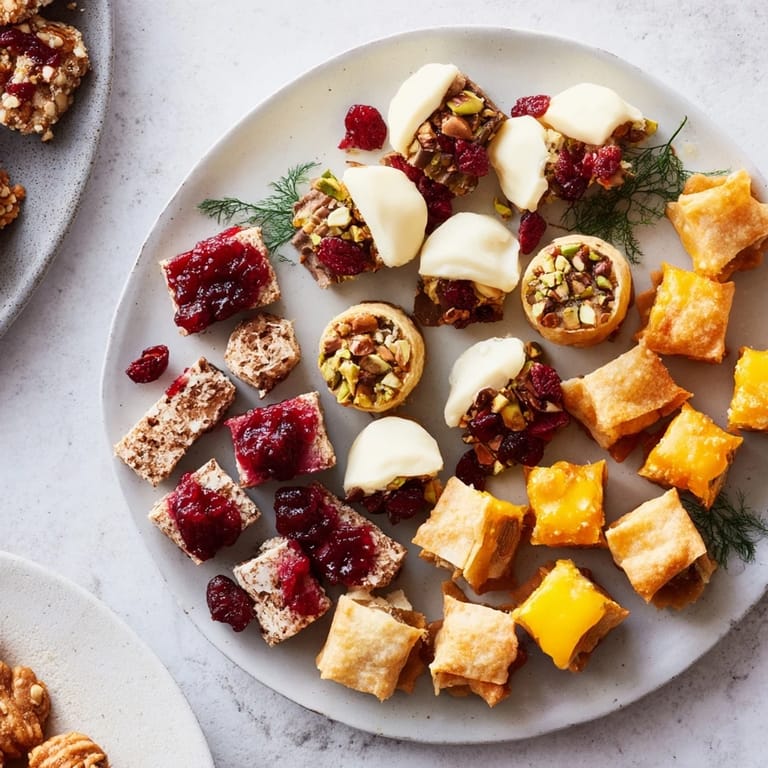 Warm, golden-brown gingerbread cookies and white chocolate bark make up these Festive Christmas Joy Trios.