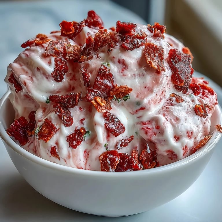 Strawberry & Banana Yoghurt Clusters frozen for a healthy dessert snack.