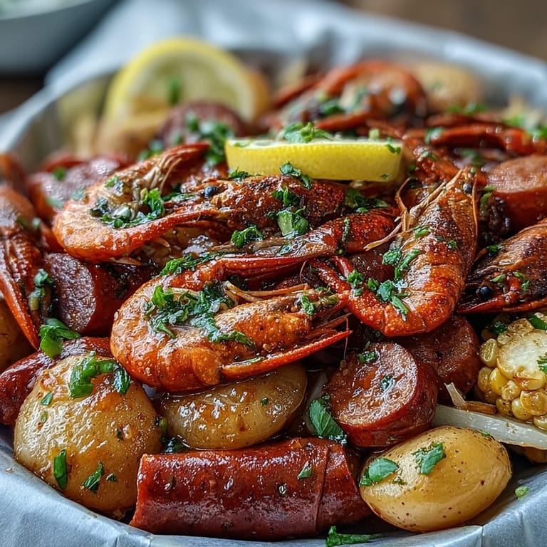 Easy grilled crawfish boil foil packets packed with tender seafood, smoky sausage, and colorful vegetables for a Southern feast.