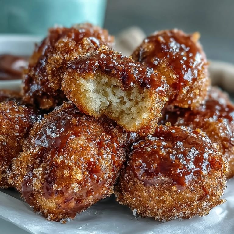 Festive churro bites, fried to golden perfection and dusted with cinnamon sugar, served alongside a luscious chocolate dipping sauce.