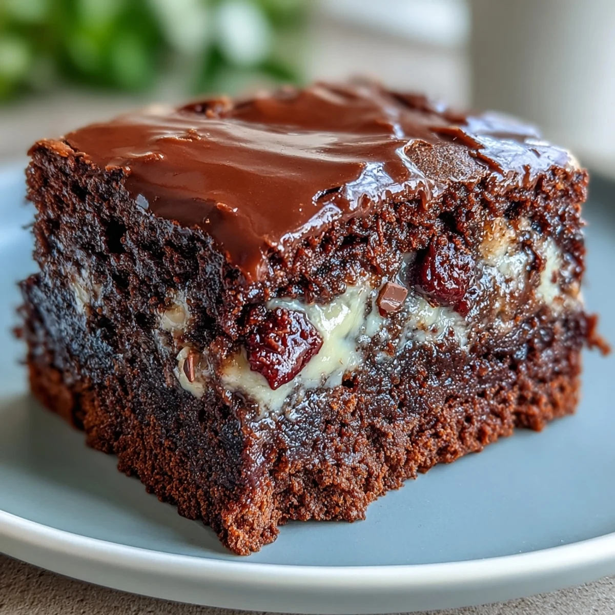 Rich triple chocolate sourdough brownies with espresso, featuring a fudgy texture and deep cocoa flavor in every bite.