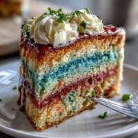 Spring Ombre Cake in Pastel Pink and Yellow: a beautifully layered dessert with soft gradient hues of pink and yellow, topped with smooth buttercream frosting.